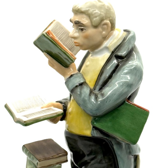 AK Kaiser Porcelain Figurine The Librarian or Bookworm 448 G Bochmann Germany 8" - Picture 9 of 11